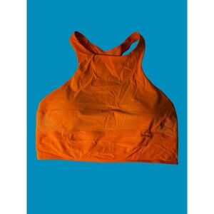 Lululemon Mesh-Back Train Bra Tank ORANGE SZ 8